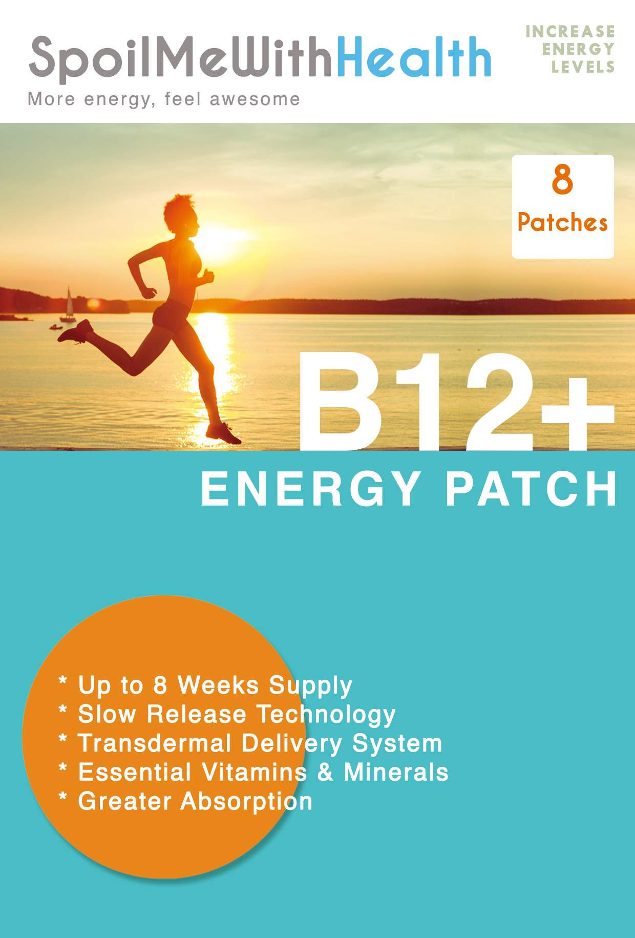 B12+ Patches (8 weeks' supply)